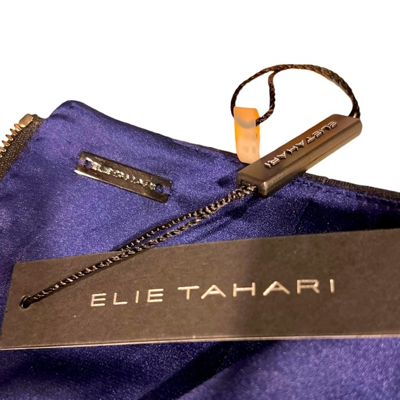 Ellie Tahari cocktail / Career dress navy blue size 6. Brand new with tag - Picture 10 of 12